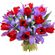 bouquet of tulips and irises. Munich
